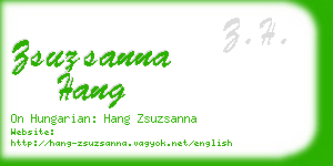 zsuzsanna hang business card